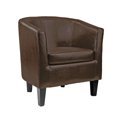 thumbnail image 1 of CorLiving Antonio Bonded Leather Tub Chair, 1 of 4