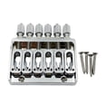 thumbnail image 2 of BELOVING 6 String Saddle Headless Guitar Bridge Guitar Accessories with Small Wrench Easy to Install Replacement Part Zinc Alloy Plate silver, 2 of 8