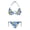 Blue Tropical Hibiscus Print, variant on Plus Size Pink Camouflage Print Ladies Bikini Set Quick Drying Two Piece Swimwear Women's Halter Tie Side Bathing Suit for Beach