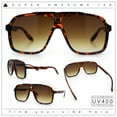 thumbnail image 2 of Mens Racer Mobster Fashion Oversize Sunglasses Tortoise - Brown, 2 of 8