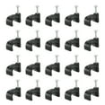 thumbnail image 1 of Unique Bargains Cable Clips with Steel Nail, 100Pack 9mm/0.35' Plastic Cable Wire Clips, Ethernet Cable Clips Nail in Cable Clips, 1 of 6