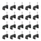 thumbnail image 1 of Clips de Cable con Clavo de Acero, Paquete de 100, Clips de Cable de Plástico de 9mm/0.35", Clips de Cable Ethernet con Clavo, 1 of 6