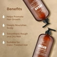 thumbnail image 5 of Botanic Hearth Argan Oil Shampoo And Conditioner Set | 16 Fl Oz Each With Keratin, Restorative & Moisturizing, Sulfate Free | All Hair Types & Color Treated Hair, Men And Women | (Packaging May Vary), 5 of 10
