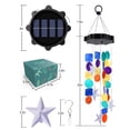 thumbnail image 4 of Toodour Solar Wind Chimes with Colorful Shells, Waterproof Solar Powered Outdoor Decorations for Garden Patio Porch, Gifts for Mom Grandma Women, 4 of 9