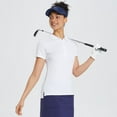 thumbnail image 5 of BALEAF Women's White Polo Shirts for Golf Short Sleeve Tops Quick Dry UPF50+ Lightweight 5-Button Pique Uniform Size XXL, 5 of 6