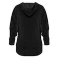 thumbnail image 7 of DODOING Women's Casual Hoodie Sweatshirt Pullover Velvet Jacket with Pockets Velvet Sweatshirt Jogging Suits, 7 of 7