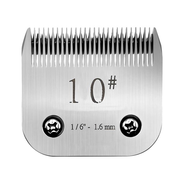 JIAHAOO 10F Clipper Blade 1.6mm Stainless Steel Pet Grooming Tool for Wahl Heiniger Clippers A6 Golden A5