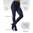 thumbnail image 3 of MeMoi Women's Boston Ribbed Cotton Blend Sweater Tights - Womens - Female, XS-S, Navy, 3 of 11