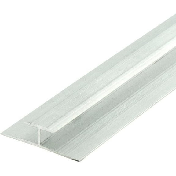 Outwater Aluminum H Channel Fits Material 1/4 to 9/32 Inch Mill Finish Aluminum Divider Moulding 48 Inch Length (Pack of 3)