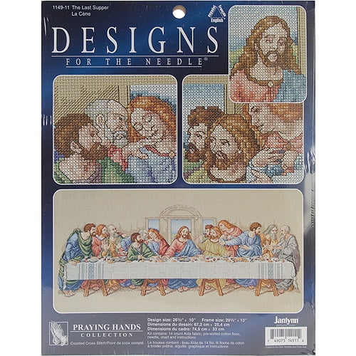 The Last Supper Counted Cross Stitch Kit, 261/2" x 10", 14count