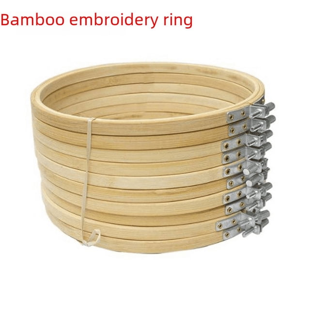 Anillo de bambú para bordar con abanico, punto de cruz, bricolaje, anillo de bambú para bordar, bambú elástico, anillo de bambú para bordar, boda, bambú elástico para bordar