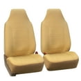 thumbnail image 2 of FH Group Royal PU Leather Full Set Airbag Compatible and Split Bench Car Seat Covers, Beige, 2 of 4