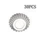 thumbnail image 3 of Molde antiadherente para pastel de huevo, 30 Uds., molde de aluminio antiadherente para cupcakes, pasteles, galletas, pudín, molde forrado, herramienta para hornear Ormromra LKX-1406, 3 of 8