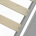 thumbnail image 3 of Wooden Bunk Bed: Twin Over Full with Storage & Safety - Gray, High-Quality Pine, Convenient Setup, 3 of 14