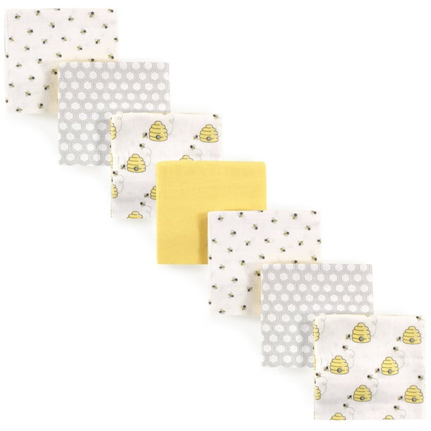Paquete de franela de algodón unisex Hudson Baby de 76 x 76 cm