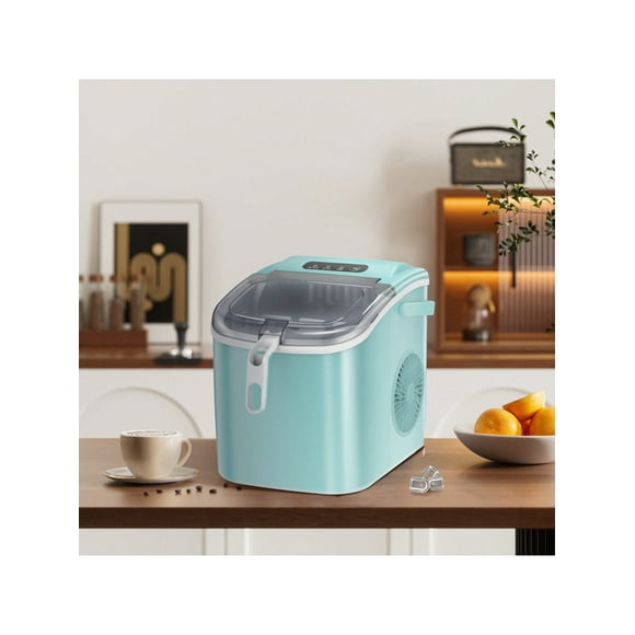 Nugget Ice Maker Countertop, Self-Cleaning Ice Maker With Ice Basket & Scoop, 26Lbs/24H, 9 Ice Cubes Ready In 6 Mins, Chewable Ice Maker Mach