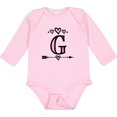 thumbnail image 3 of Inktastic Letter G Monogram Tribal Arrow Girls Long Sleeve Baby Bodysuit, 3 of 5
