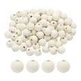 thumbnail image 1 of Uxcell 100pcs 16mm cuentas de madera de color, cuentas redondas de madera sueltas con agujero grande de 4.3mm para hacer joyas, collares, pulseras, manualidades DIY, decoraciones hechas a mano, 1 of 7
