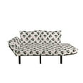 thumbnail image 2 of Duke Futon Couch, Monarch of Britain Prince Charming with Lipstick Knight of Love, Daybed with Metal Frame Upholstered Sofa for Living Dorm, Loveseat, Ivory Hunter Green, by Ambesonne, 2 of 4