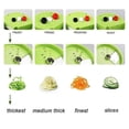 thumbnail image 2 of Ralladores manuales, rebanadores de patatas, rebanador para el hogar, cortador de verduras, rallador de verduras, juego de rebanador en espiral de mano, 2 of 5