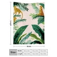 thumbnail image 3 of Creowell Jungle Illustration Lightweight Flannel Blanket - Soft Cozy Gift 30x40in, 3 of 7