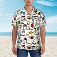 thumbnail image 4 of Goofa Aabstract Eyes Hawaiian Shirt for Men, Unisex Summer Beach Casual Short Sleeve Button Down Shirts,Aloha Tropical Floral print shirt-XX-Large, 4 of 9
