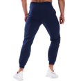 thumbnail image 4 of Hood Crew Men's Slim Joggers Workout Pants for Gym Running and Body building Trousers Elastic Waist Sweatpants Navy L, 4 of 5