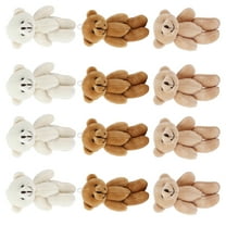 12 Pcs Mini Stuffed Bears Comfortable Soft Cute Mini Teddy Plush Toy for Wedding Birthday Decorations
