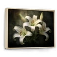 thumbnail image 2 of Designart "Timeless Elegance: Delight In Lilies' Beauty" Lilies Floater Framed Canvas Wall Art, 2 of 5