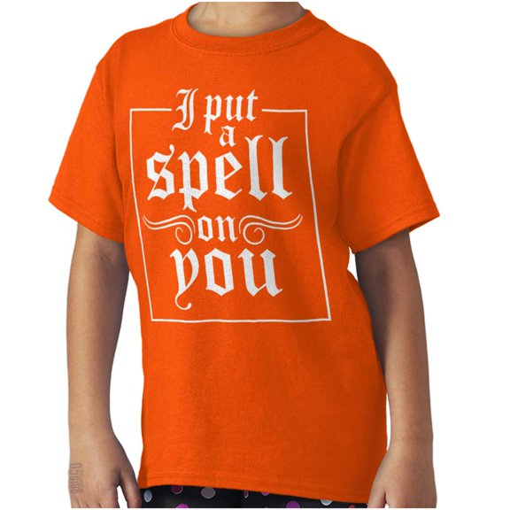 Halloween I Put A Spell On You Girls Kids T Shirt Tees Teen Brisco Brands S