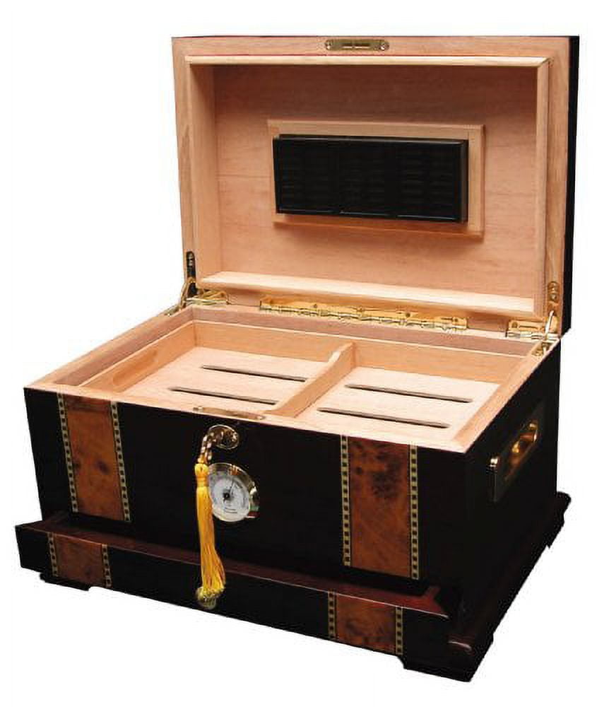 The Solana Cigar Humidor, 100 Cigar Capacity, High Gloss Rosewood