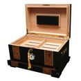 thumbnail image 2 of The Solana Cigar Humidor, 100 Cigar Capacity, High Gloss Rosewood, 2 of 2