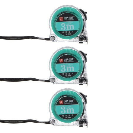 

Uxcell 10Ft/3m Tape Measure 0.75Inch Wide Blade with Galvanized Coating Mint Green 3 Pack