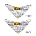 thumbnail image 6 of Kll Hello Dog Bandanas,Triangle Reversible Pet Scarf For Small Medium Large And Extra Large Dogs-Large, 6 of 8