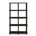 thumbnail image 2 of Furinno 16105WN/BR Turn-N-Tube 8 Space Shelf, Walnut/Brown, 2 of 5