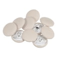 thumbnail image 1 of 10uds 36L Tela Paño Cubierto Botón 23mm Redondo Metal Vástago Costura Botones para Trajes Vestido Blusas Beige Unique Bargains, 1 of 5