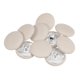thumbnail image 1 of 10uds 36L Tela Paño Cubierto Botón 23mm Redondo Metal Vástago Costura Botones para Trajes Vestido Blusas Beige Unique Bargains, 1 of 5
