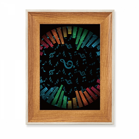 Rabow Rotatg Music Notes Black Desktop Wooden Photo Frame Display Picture Art Painting Multiple Sets