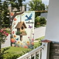 thumbnail image 5 of Spring Autumer Birdhouse Garden Flag Welcome For Outside A Birdhouse In A Field Of Flowers A Bird Flying By12×18 In Double Yard Flag Outdoor Farmhouse Decoration Home Festival Gazebo Terrace, 5 of 6