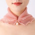 thumbnail image 2 of Prolriy Scarf for Women Neck Sun Women's Proof Spring Scarf Summer Thin Headband Scarf Shawl Scarf Pink, 2 of 2