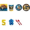 Monster Jam Party Supplies Party Pack For 16 With Gold #5 Balloon