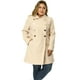 thumbnail image 2 of Abrigo De Doble BotonaduCon Cuello Vuelto TalGrande PaMujer Beige XXL, 2 of 6