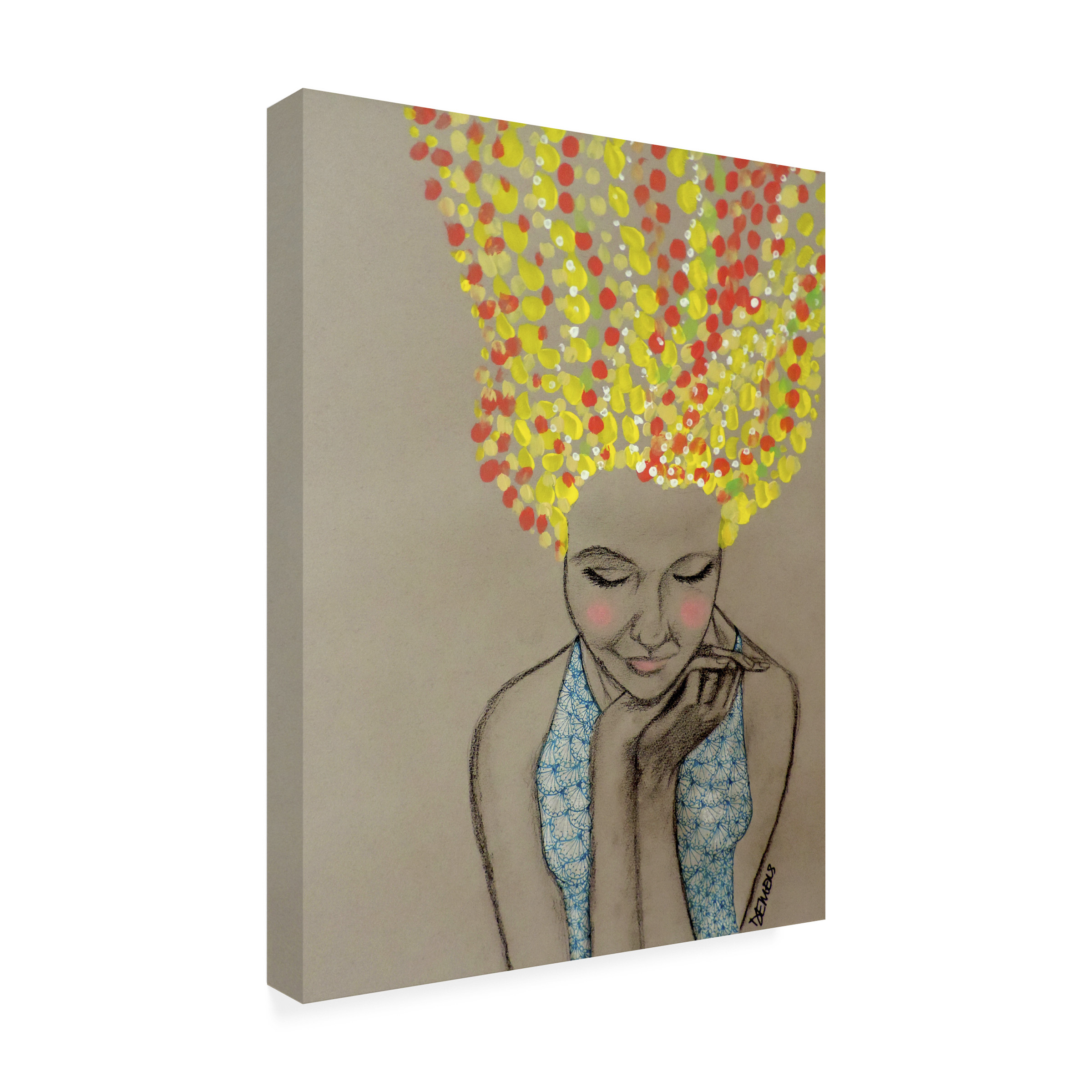 Trademark Fine Art "Miss Sunshine" Canvas Art by Sylvie Demers