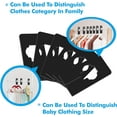 thumbnail image 4 of REJODA-8 PCS Rectangular Black Plastic Closet Dividers with a Bonus Marker, Writable and Reusable for Sorting Clothing Size, Color, Brand, Size 2\u201d x 5.4‘‘ (Inner Diameter 1.4\u201d), 4 of 4