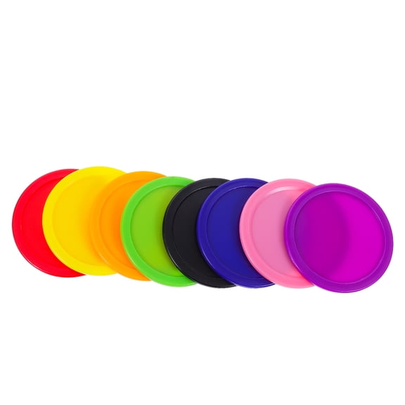 HONMEET 8Pcs Air Hockey Table Game Pucks Heavy Duty Replacement Accessories for Home Use