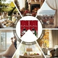 thumbnail image 6 of Swag Curtains Valances for Windows, Red Snowman Merry Christmas Short Kitchen Window Curtains Over Sink, Xmas Buffalo Tree Cafe Curtains Panel Set Of 2,Rod Pocket, 63 Inches Length Winter Snowflakes, 6 of 8