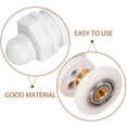 thumbnail image 3 of Phenofice 6Pcs Shower Sliding Door Parts White Metal for Efficient Functioning in Bathrooms, 3 of 8