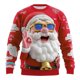 thumbnail image 2 of Amzcrzy Sudadera Para Hombre Con Estampado Navideño, Informal, De Manga Larga Y Cuello Redondo, Color Rojo, Talla S, 2 of 4