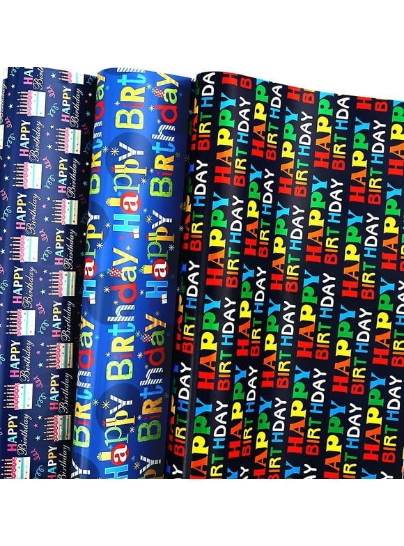 Birthday Wrapping Paper in Wrapping Paper - Walmart.com