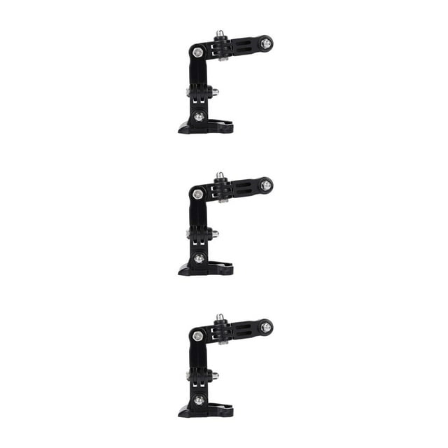 Langgg Support de Casque Accessoires de Casque en Forme de J Support Professionnel Réglable Base en Caoutchouc Courbée pour Caméra d'Action Pièce 3Ensemble